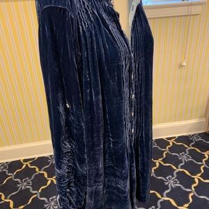 Crinkled Velvet Dress